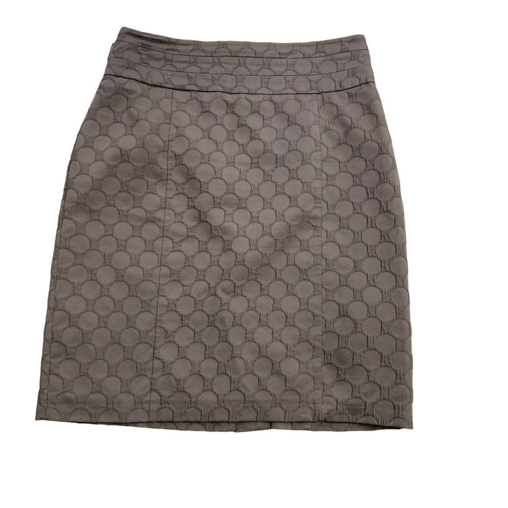 H&M | Gray Circle Print Skirt Size 12 Structured 23 Inch Length - Picture 3 of 13